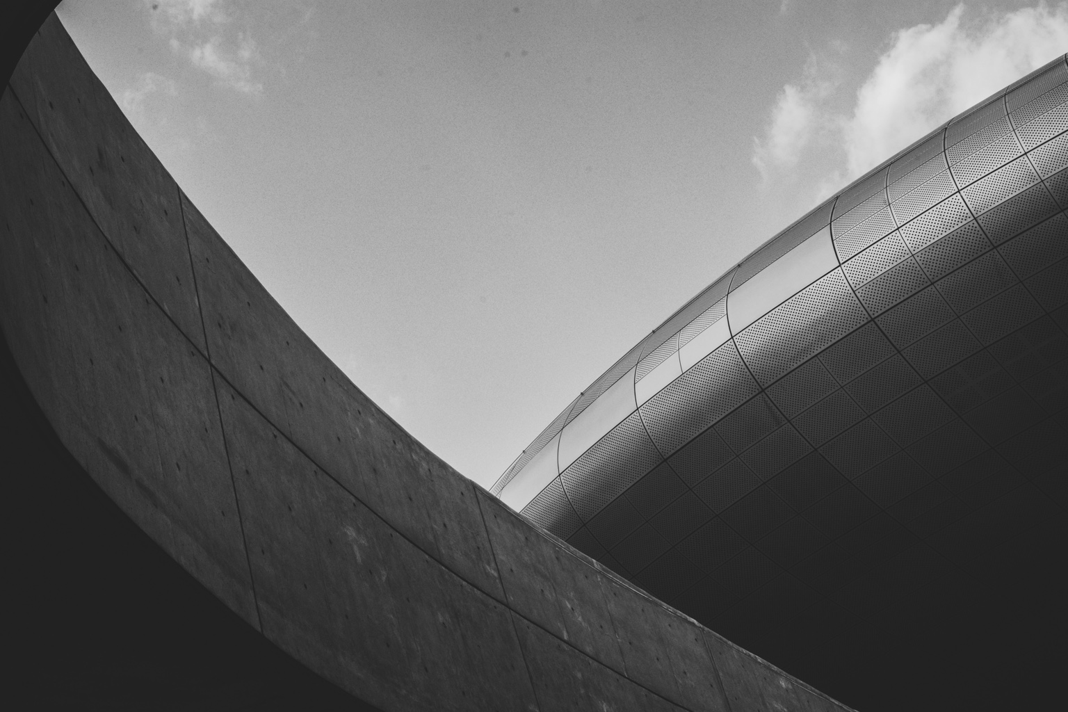 Abstract architectural detail in monochrome